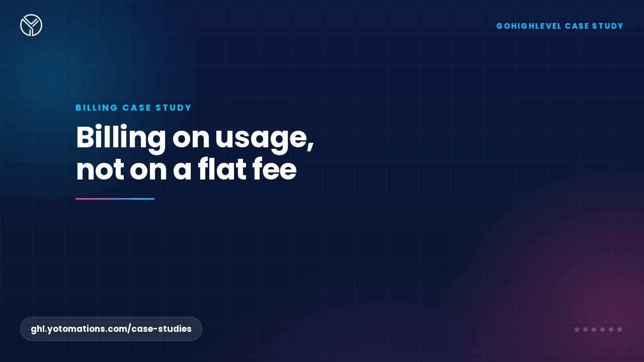Billing on usage, between GoHighLevel and Stripe