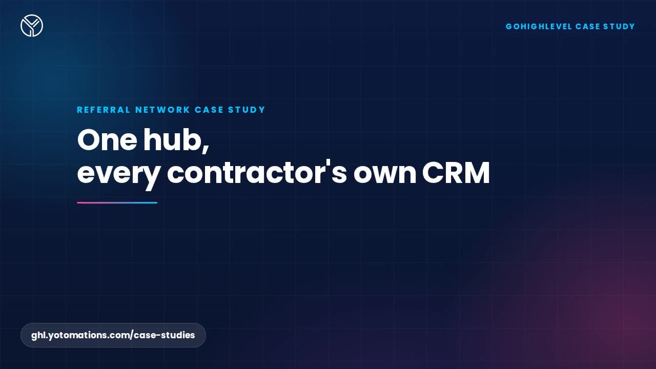One hub, every contractor's own CRM