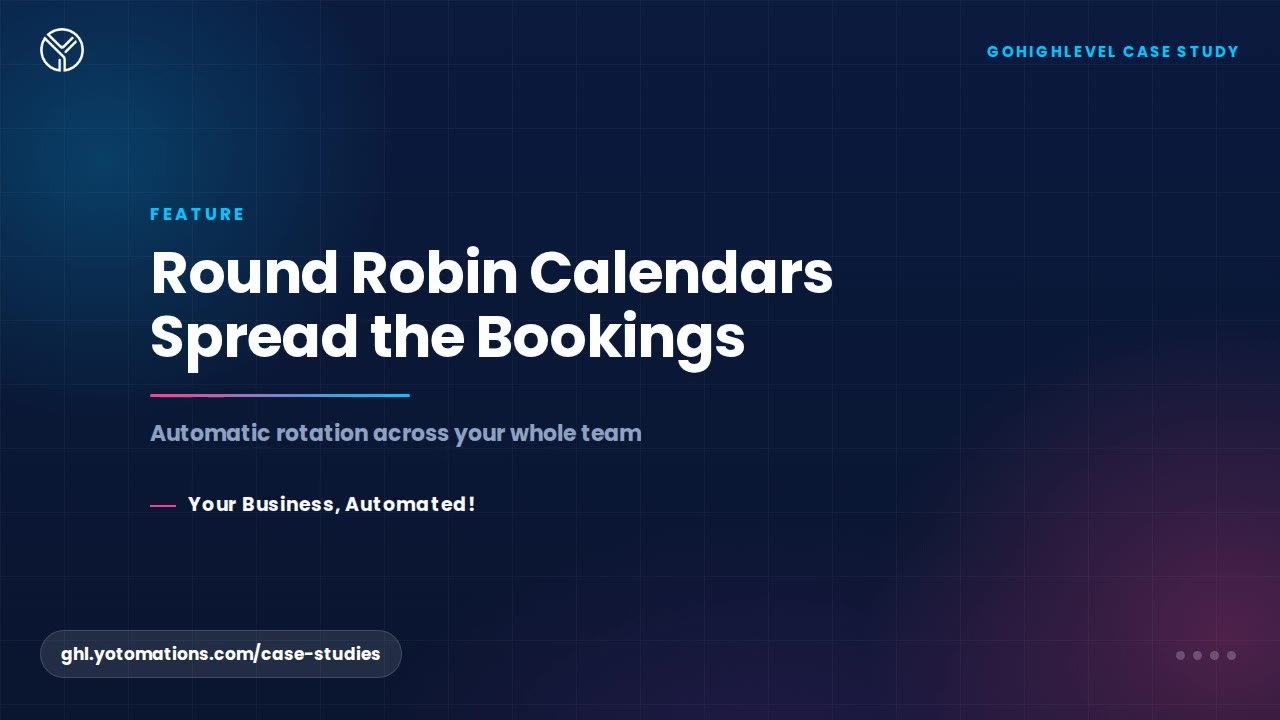 Round Robin Calendars Split Bookings Evenly Across Your Team