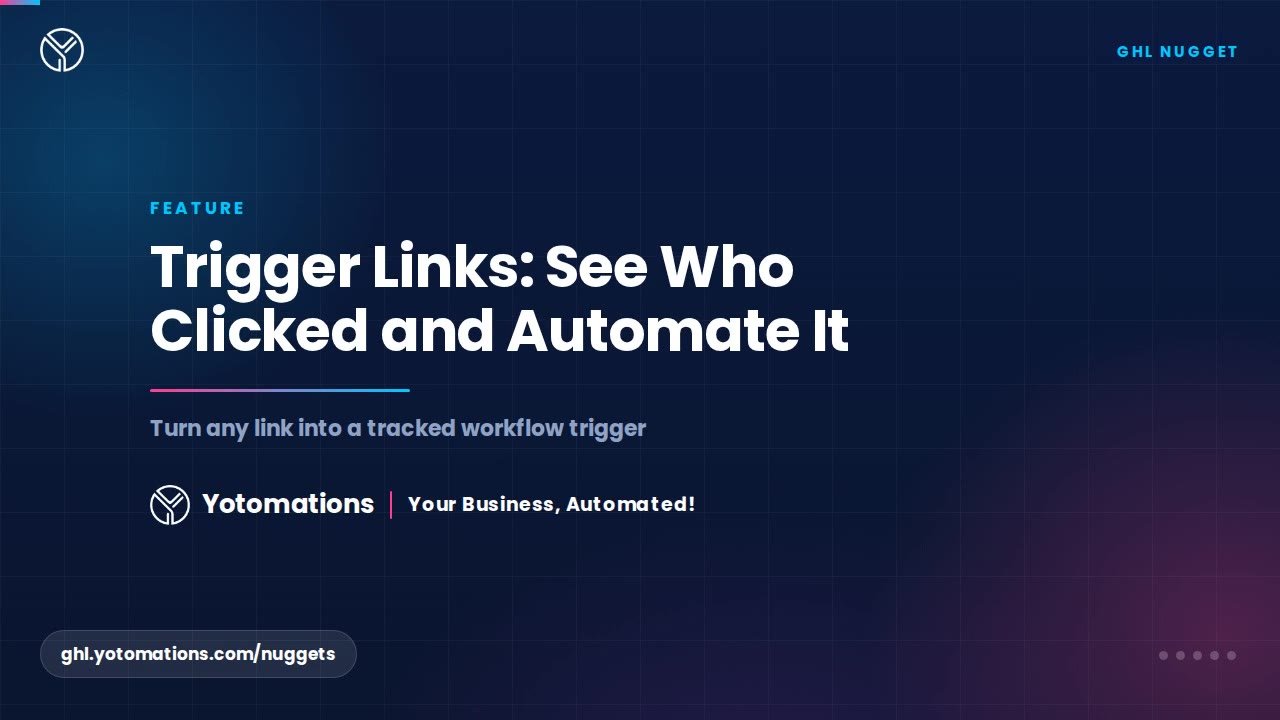 Trigger Links Track Who Clicked and Start a Workflow