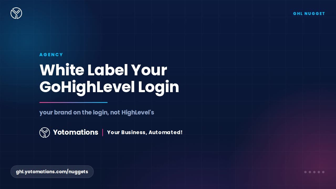 White Label Your GoHighLevel Login with a Custom Domain