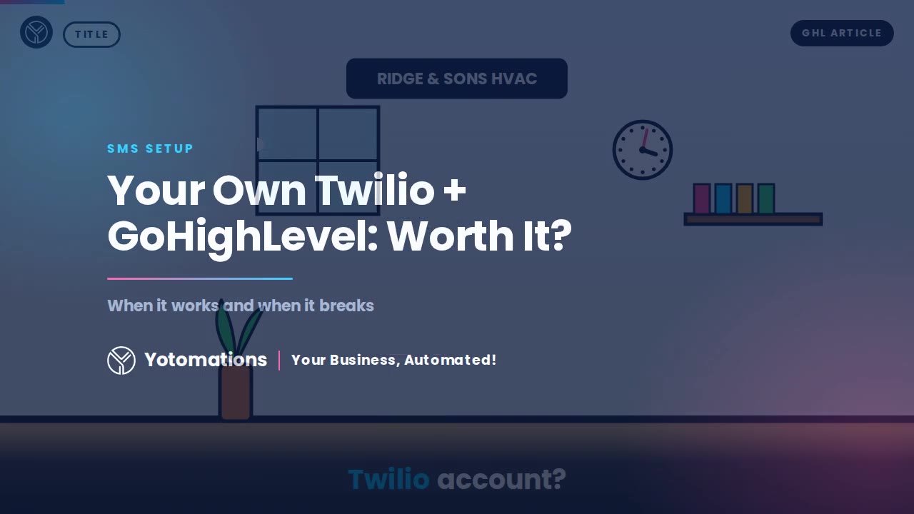 Should you run GoHighLevel SMS through your own Twilio account?
