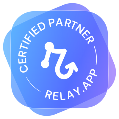 Relay.app Certified Partner badge